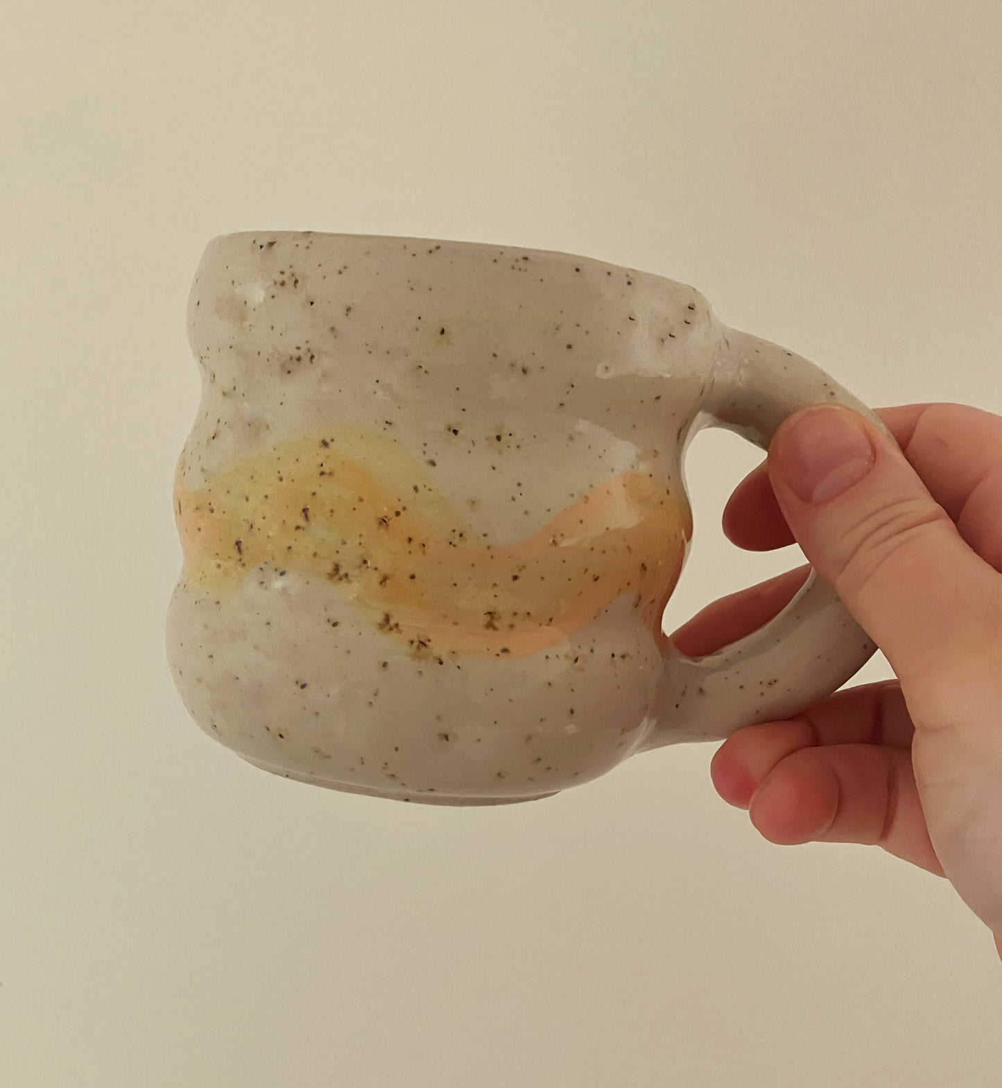 bubble mug - speckled squiggle