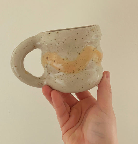 bubble mug - speckled squiggle