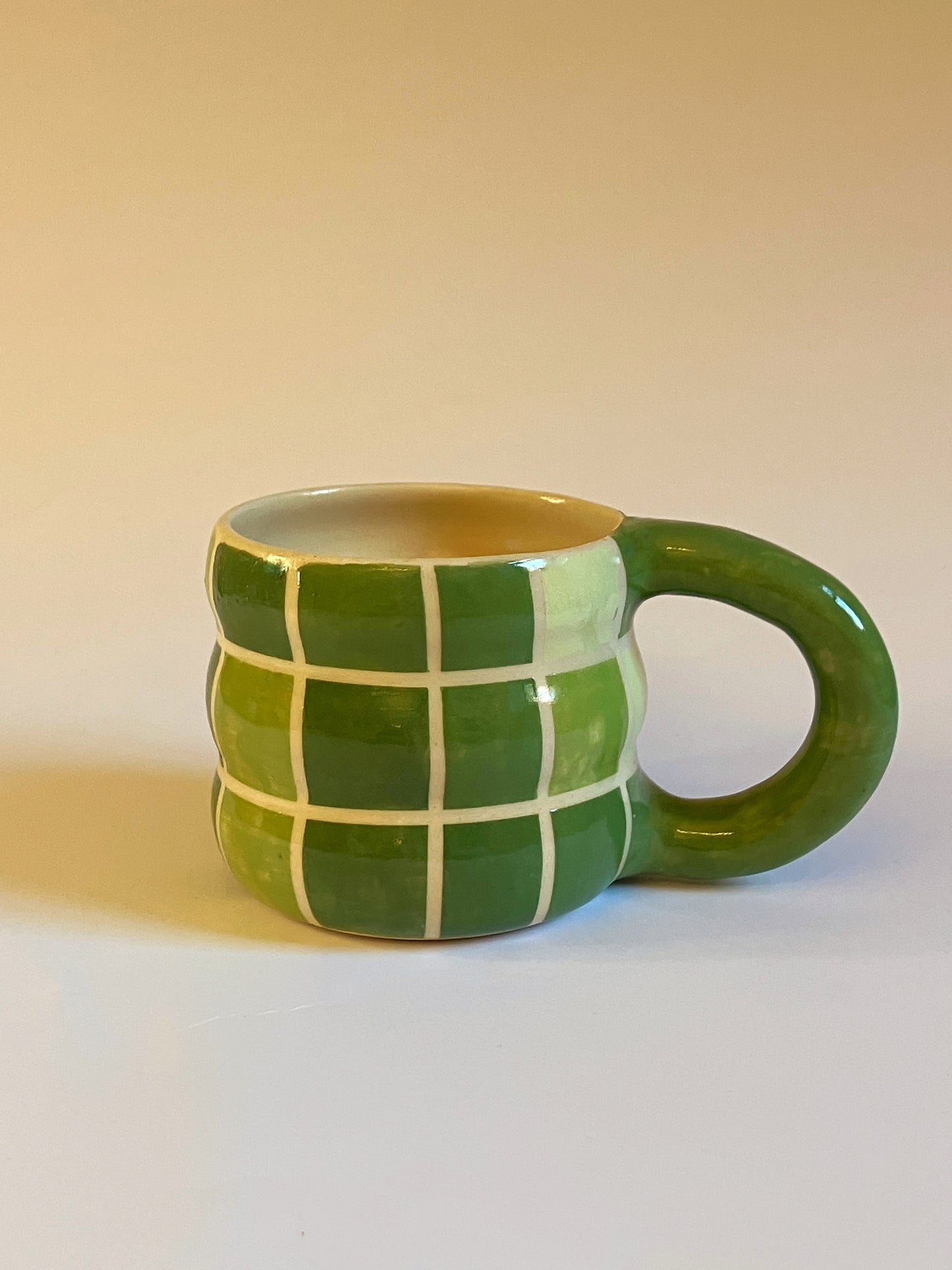 bubble mug - green mosaic #2