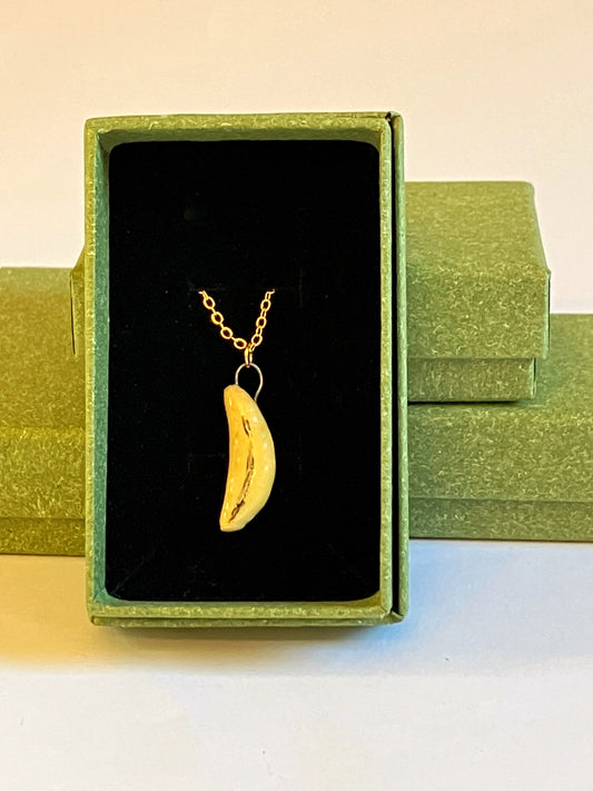 ceramic banana necklace