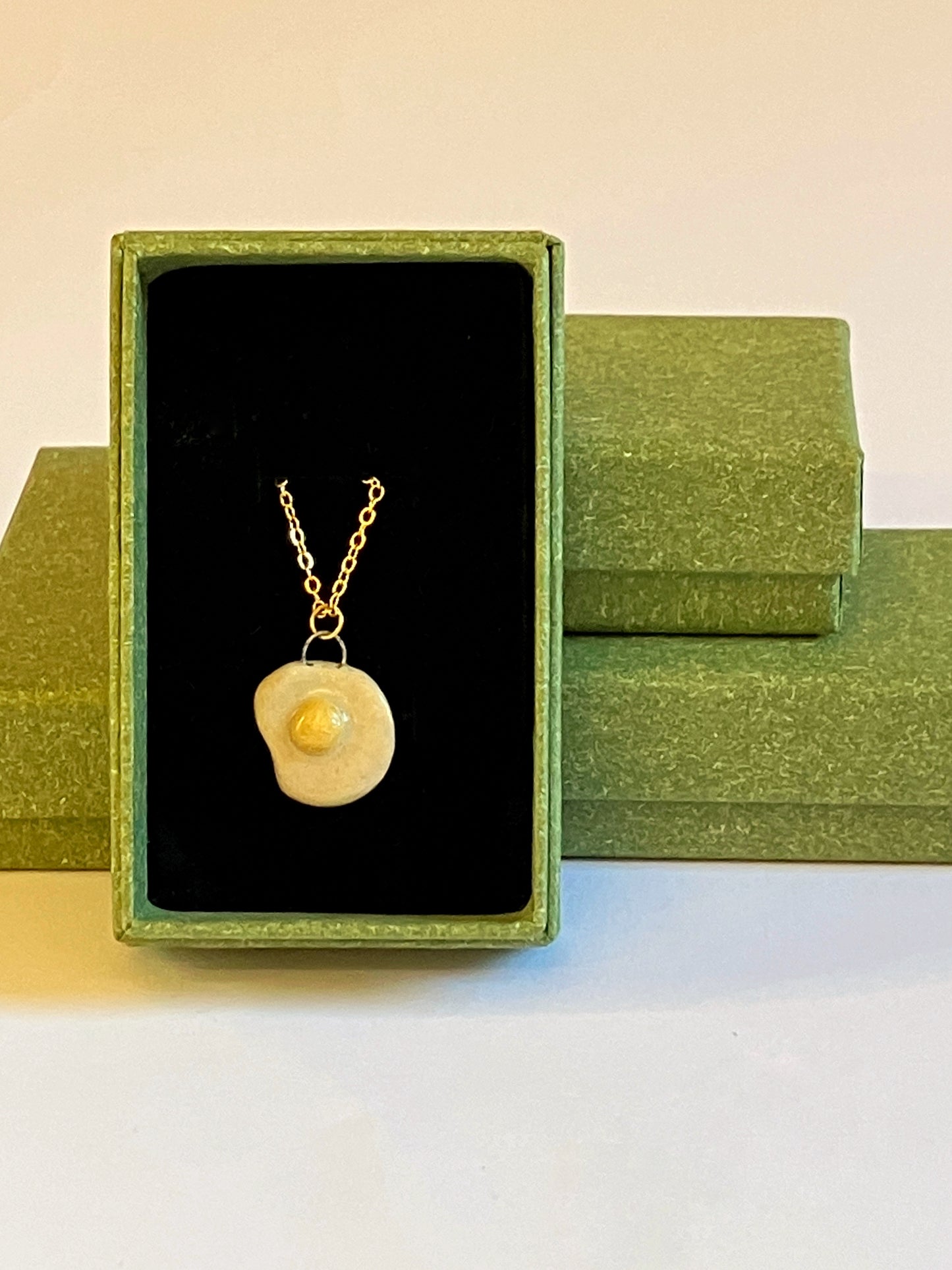 ceramic egg necklace