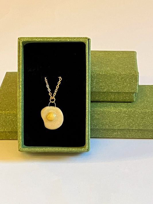 ceramic egg necklace